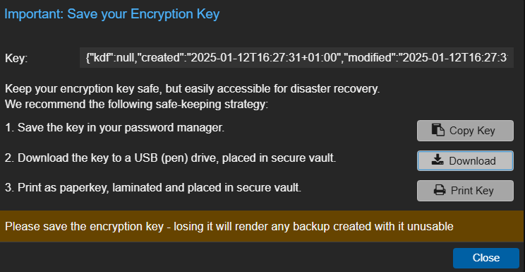 encryption key