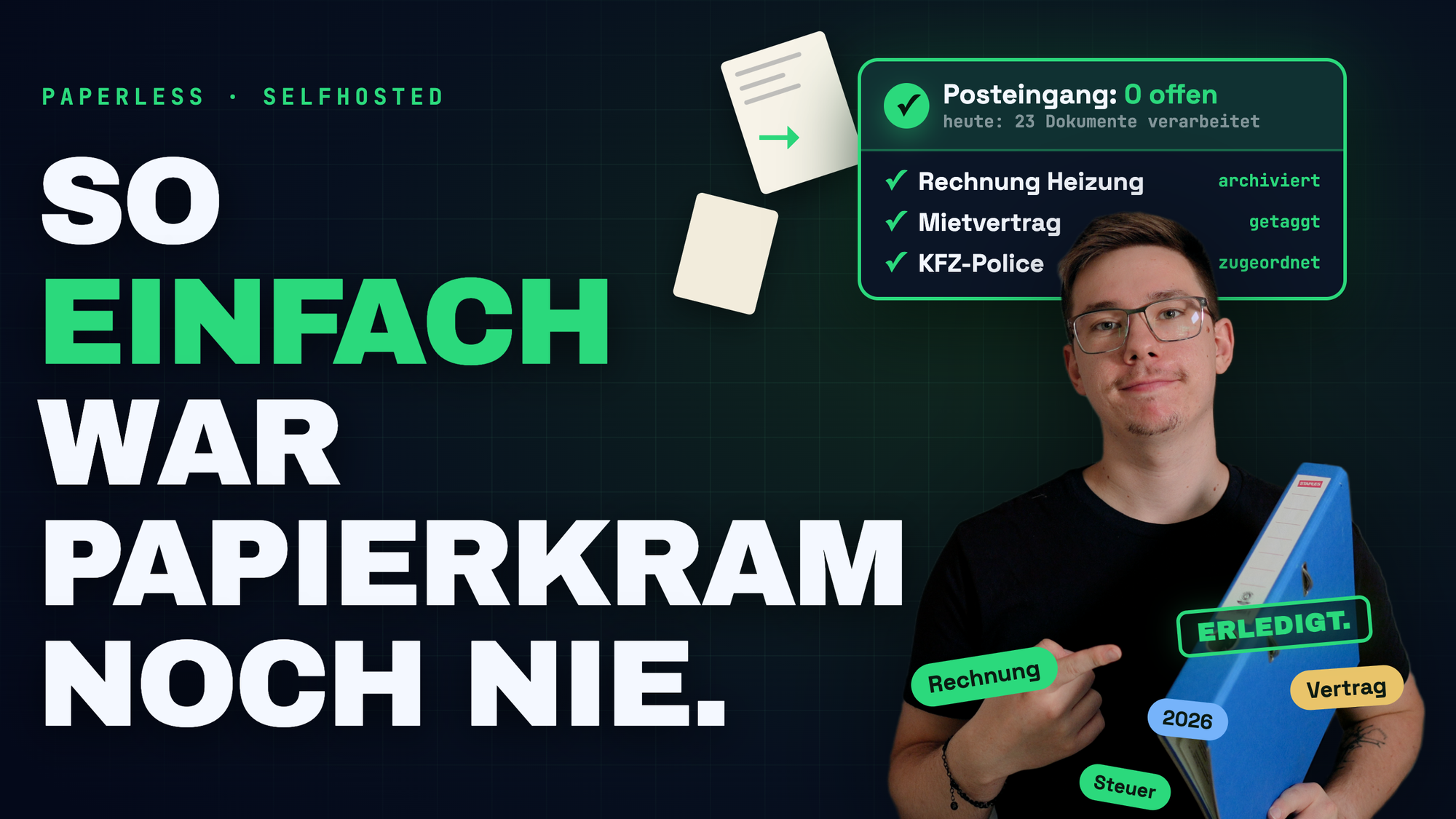 Nie wieder Rechnungen oder Verträge suchen | Paperless NGX